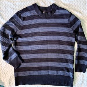 H&M Blue Striped Sweater
